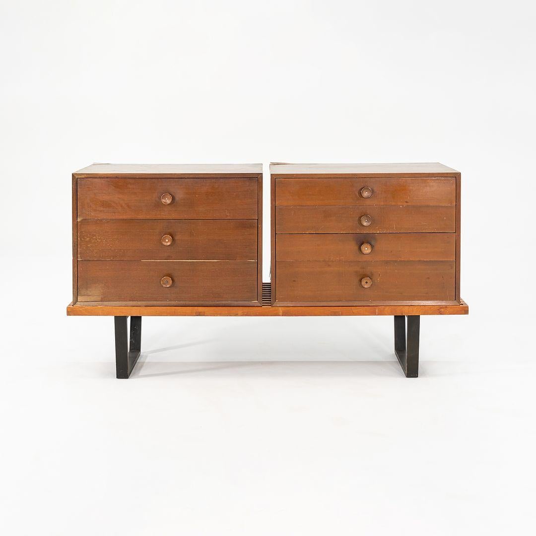 C. 1954 George Nelson for Herman Miller Three Drawer Cabinet 34x24x18 in For Sale 2