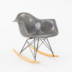 C. 1955 Herman Miller Eames RAR Rocking Shell Chair in Elephant Hide Grey