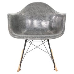 C. 1955 Herman Miller Eames RAR Rocking Shell Chair in Elephant Hide Grey