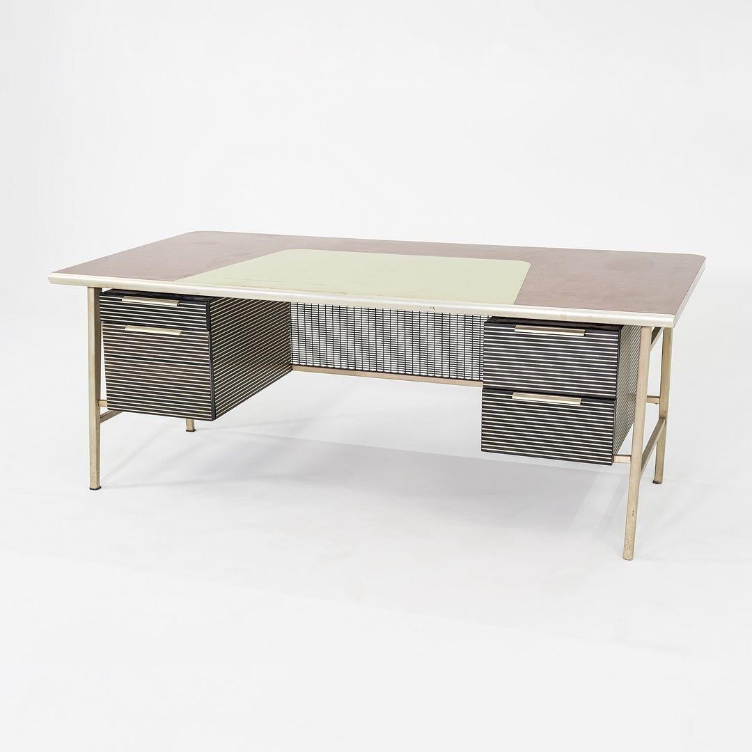Aluminum C. 1958 Gordon Bunshaft of SOM / Alcoa / GF Studios Italic Desk For Sale