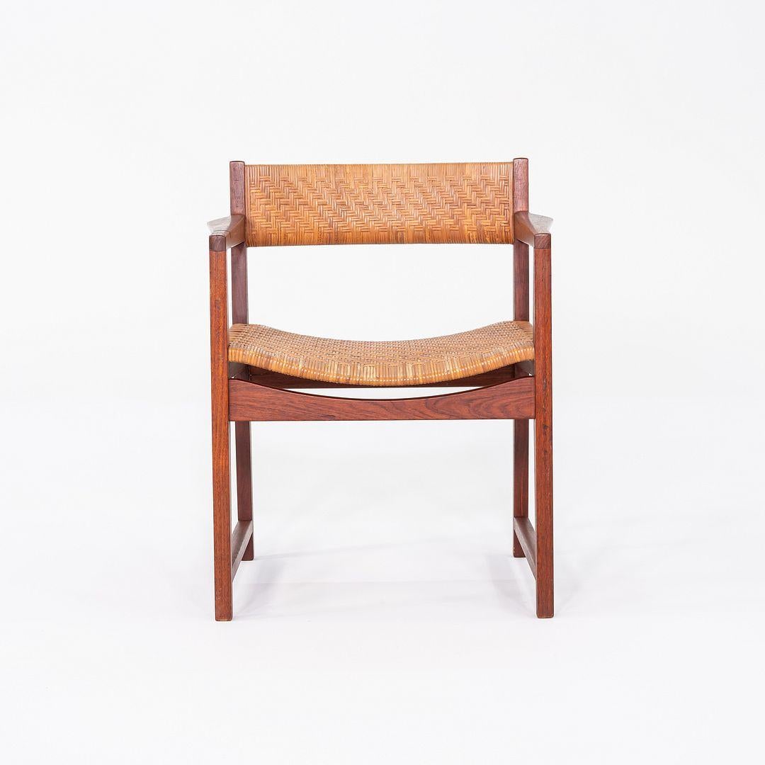 Metà XX secolo C. 1958 Peter Hvidt & Orla Molgaard-Nielsen for Soborg Dining Arm Chair in vendita