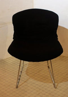 c. 1960-70 Juego de 4 sillas Bertoia de acero cromado de Knoll