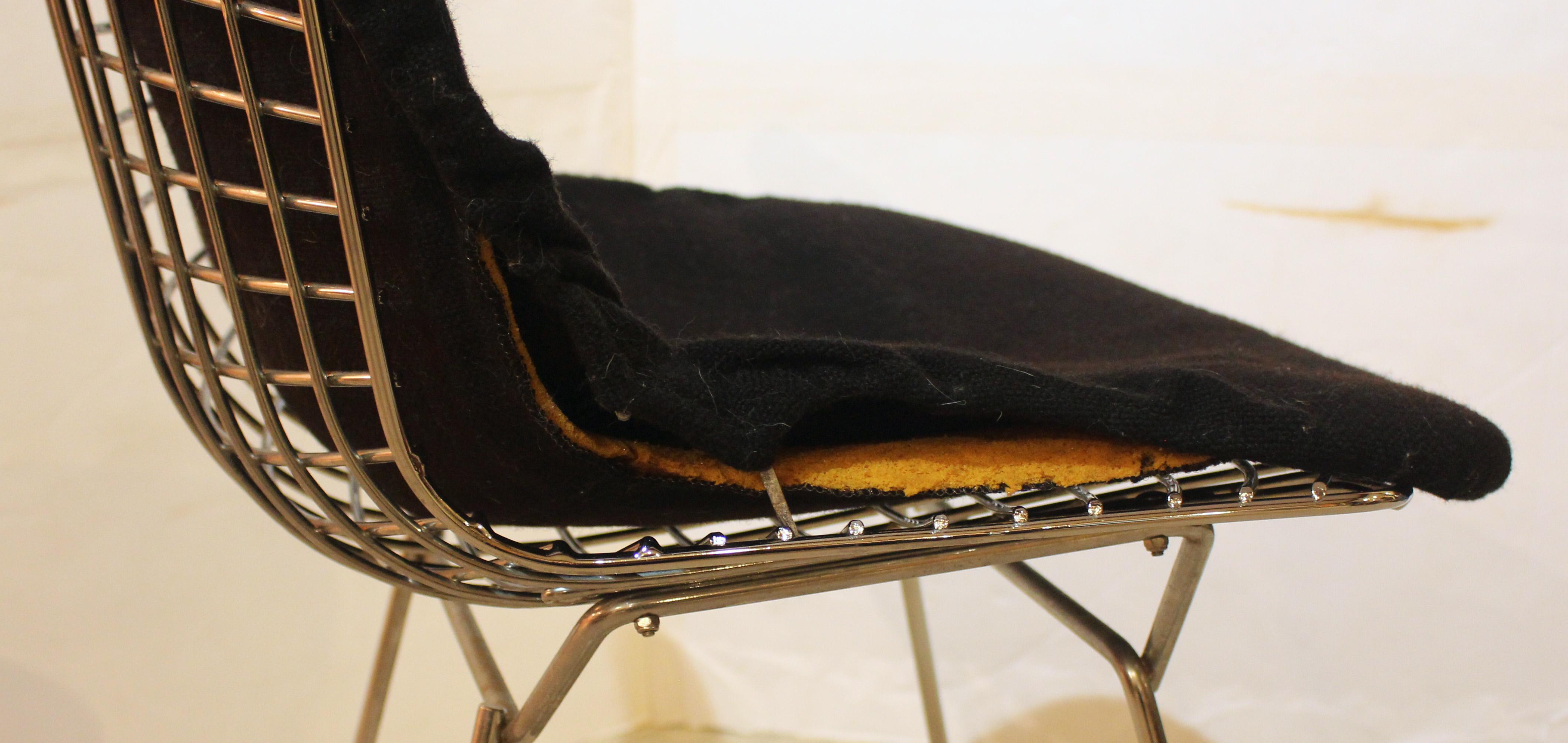c. 1960-70 Set di 4 sedie Bertoia in acciaio cromato di Knoll in vendita 1