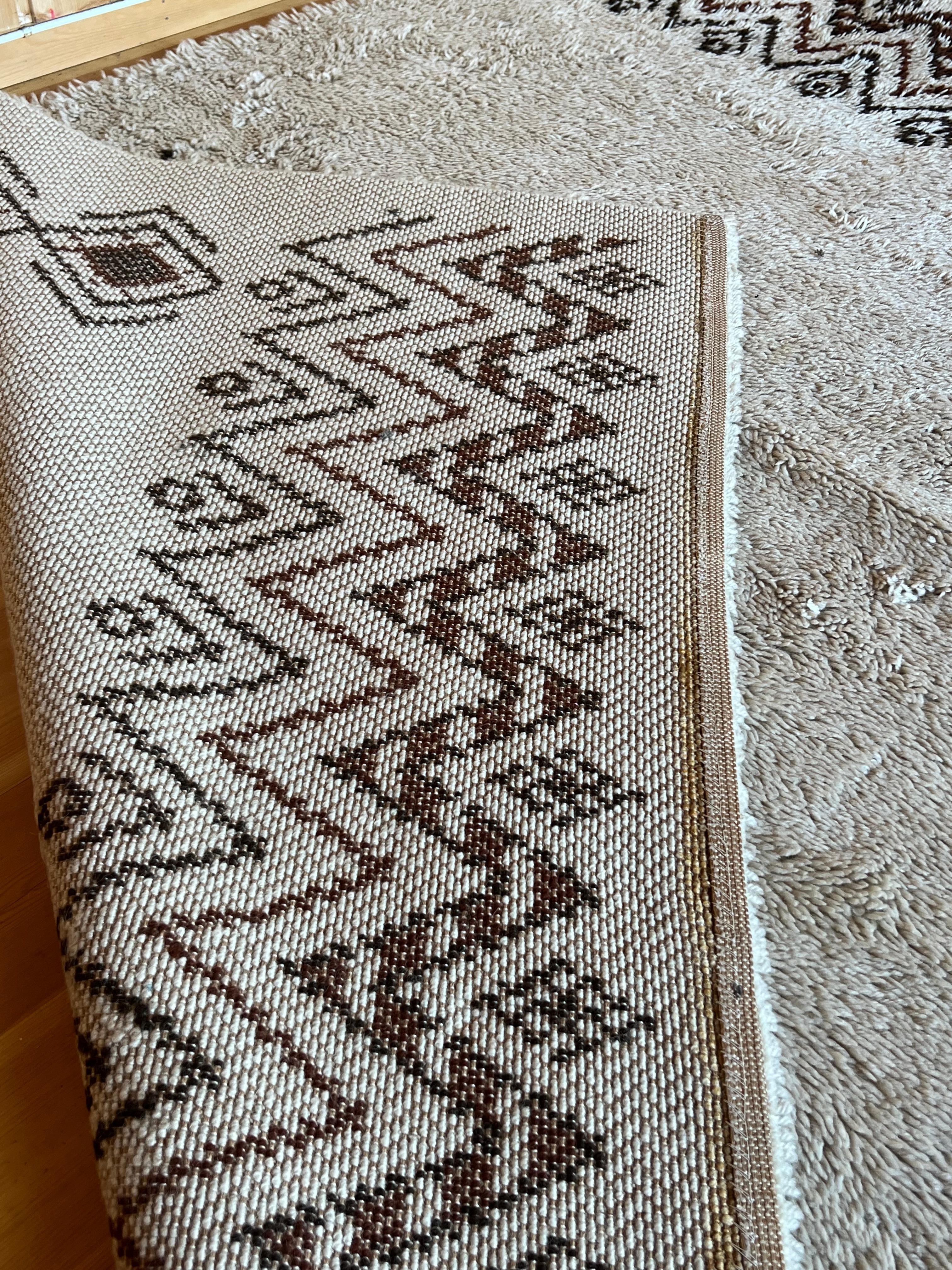 c. 1960/70s Danish Design Wool Rug, Scandinavian Mid-century Modern, 200x140 cm For Sale 4