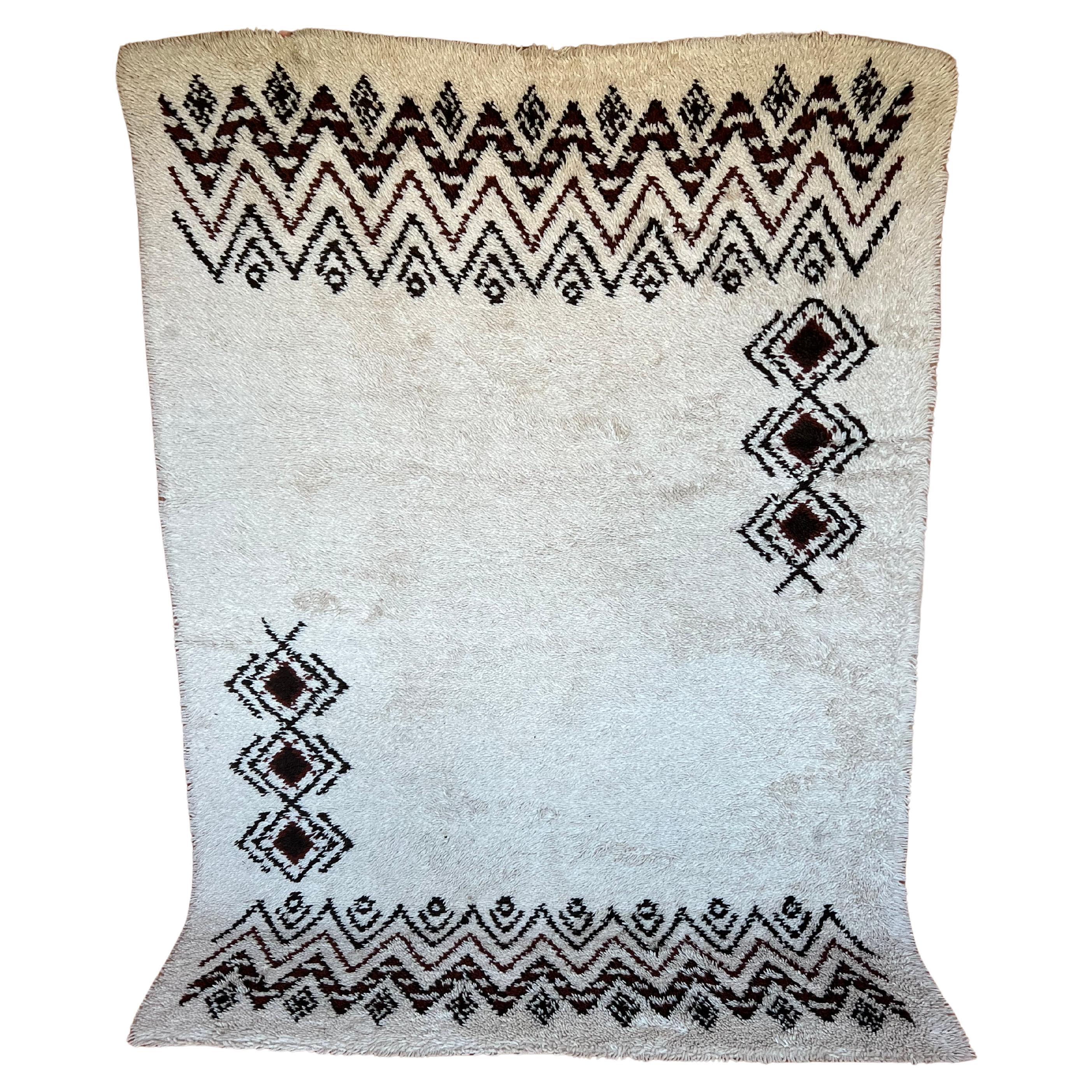 c. 1960/70s Danish Design Wool Rug, Scandinavian Mid-century Modern, 200x140 cm For Sale