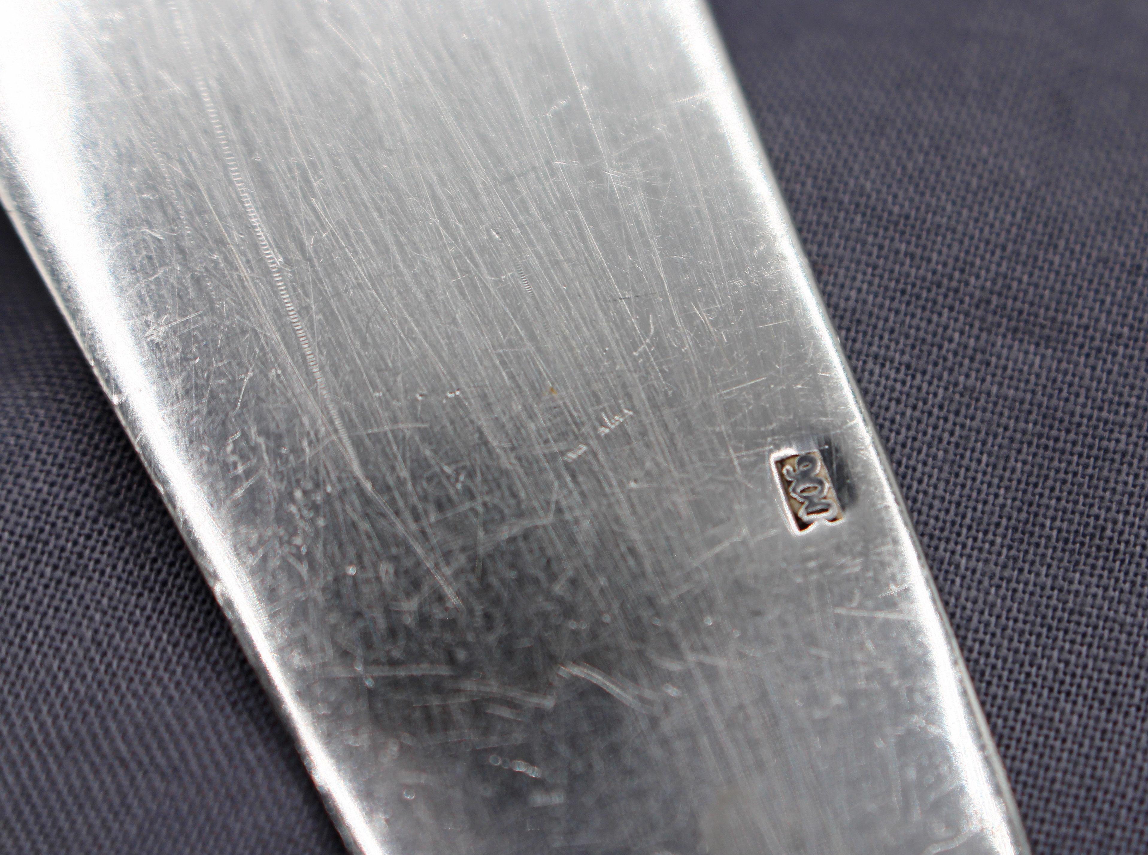 Sud-américain C. 1960 900 Standard Silver Fish Slice (tranche de poisson) en vente