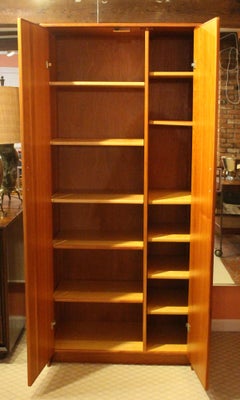 c. 1960s-70s Danish Mid-Century Modern Wardrobe Cabinet