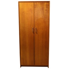 c. 1960s-70s Danish Mid-Century Modern Wardrobe Cabinet