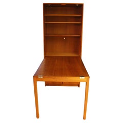 c. 1960s-70s Mid Century Modern Cabinet with Fold-Out Table