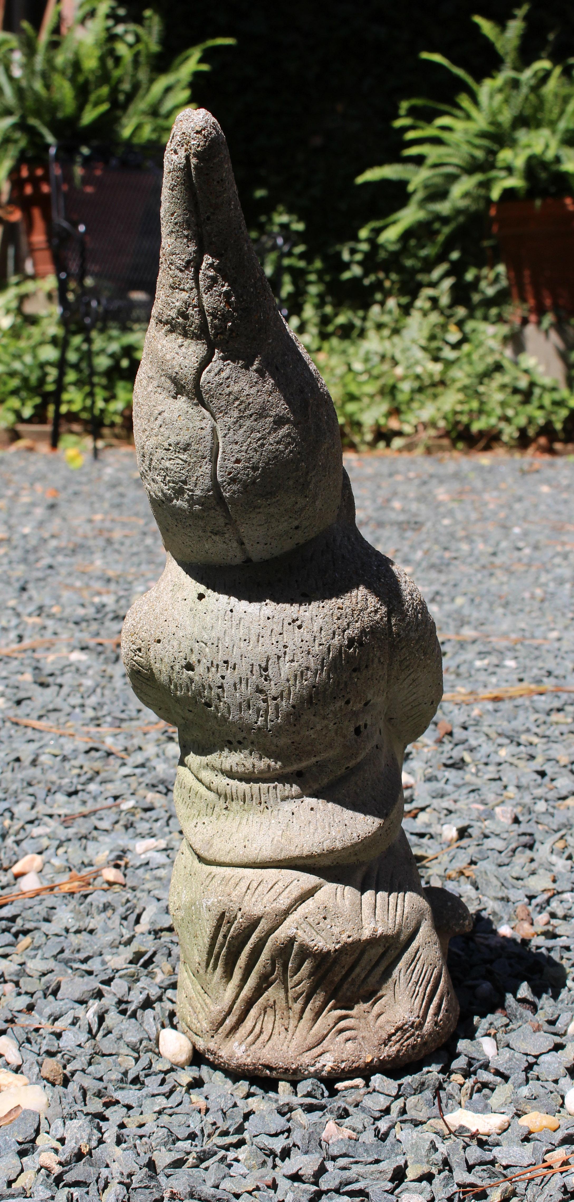 Romantic c. 1960s English Cast Stone Garden Gnome