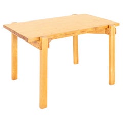 C. 1960s Finnish Birch Hardwood Butcher Block Dining Table 47x31"