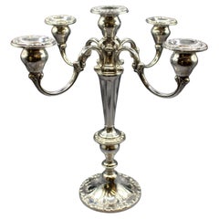 c. 1960s Gorham Sterling Silver 5-Light Candelabra