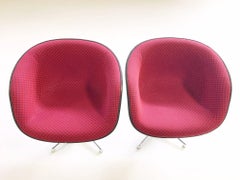 Charles and Ray Eames for Herman Miller La Fonda Chairs with Sheepskins
