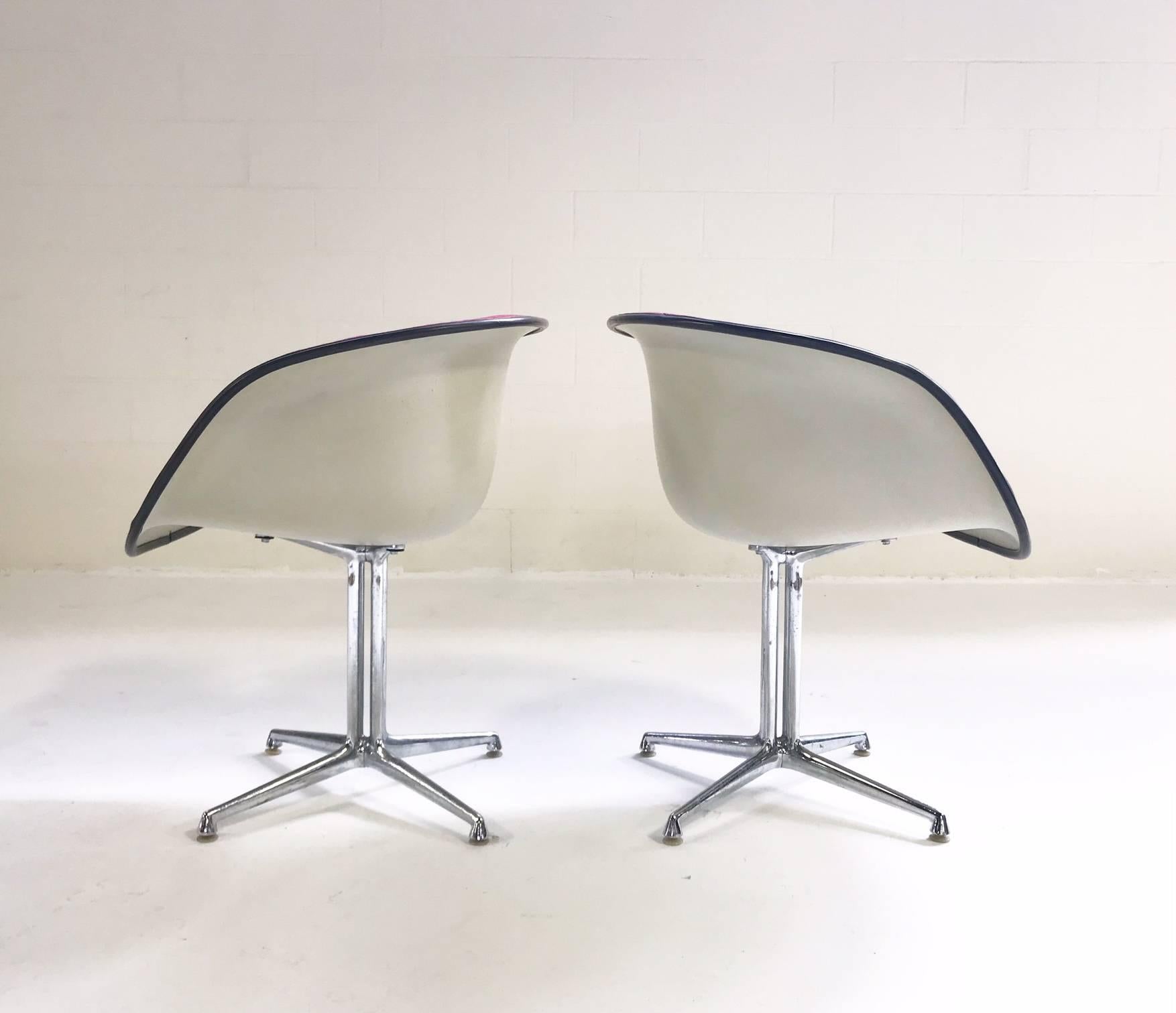 Charles and Ray Eames for Herman Miller La Fonda Chairs with Sheepskins 2