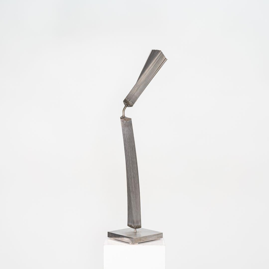 C. 1965 Harry Bertoia Sectional Wire Bundled Sculpture in Steel and Steel Melt For Sale 5