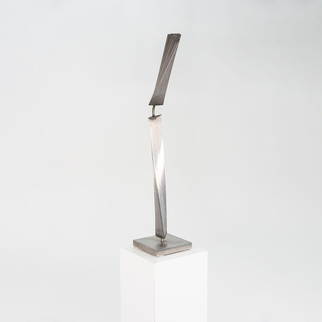 C. 1965 Harry Bertoia Sectional Wire Bundled Sculpture in Steel and Steel Melt For Sale 3