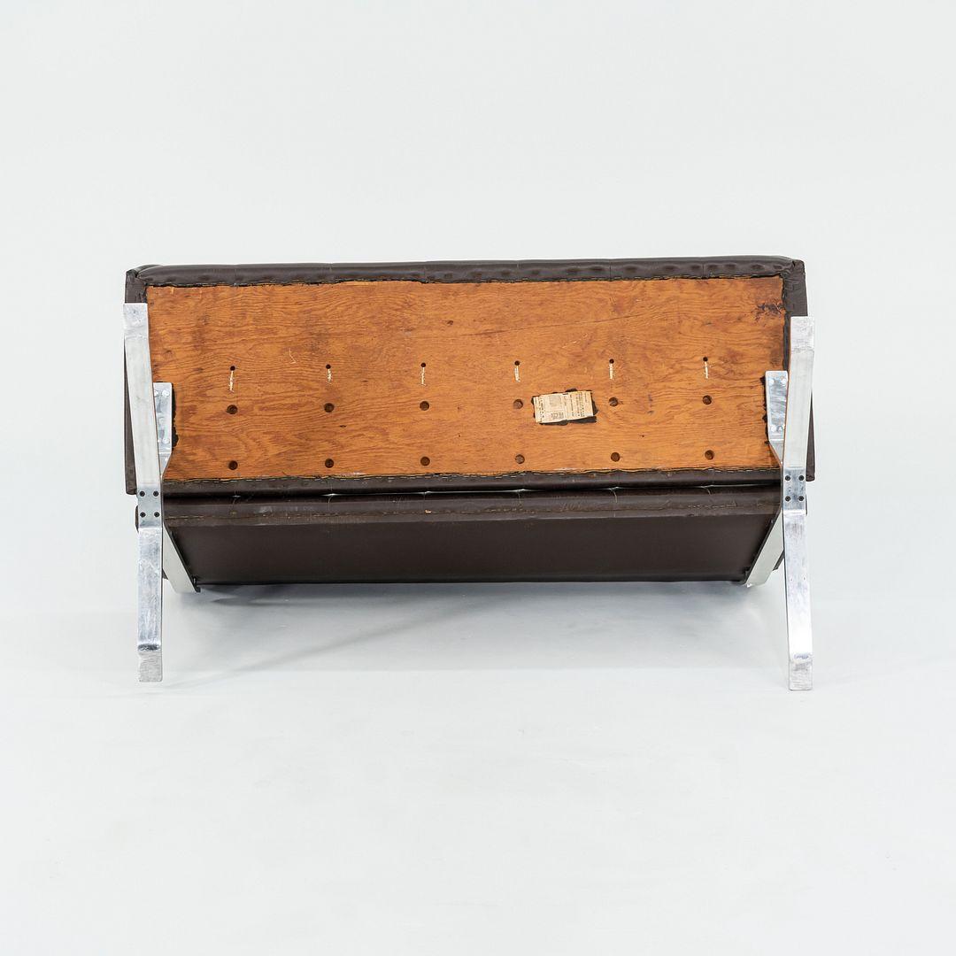 C. 1966 Independent Suspension Group Brown Settee Sofa by Dave Woods For Sale 4