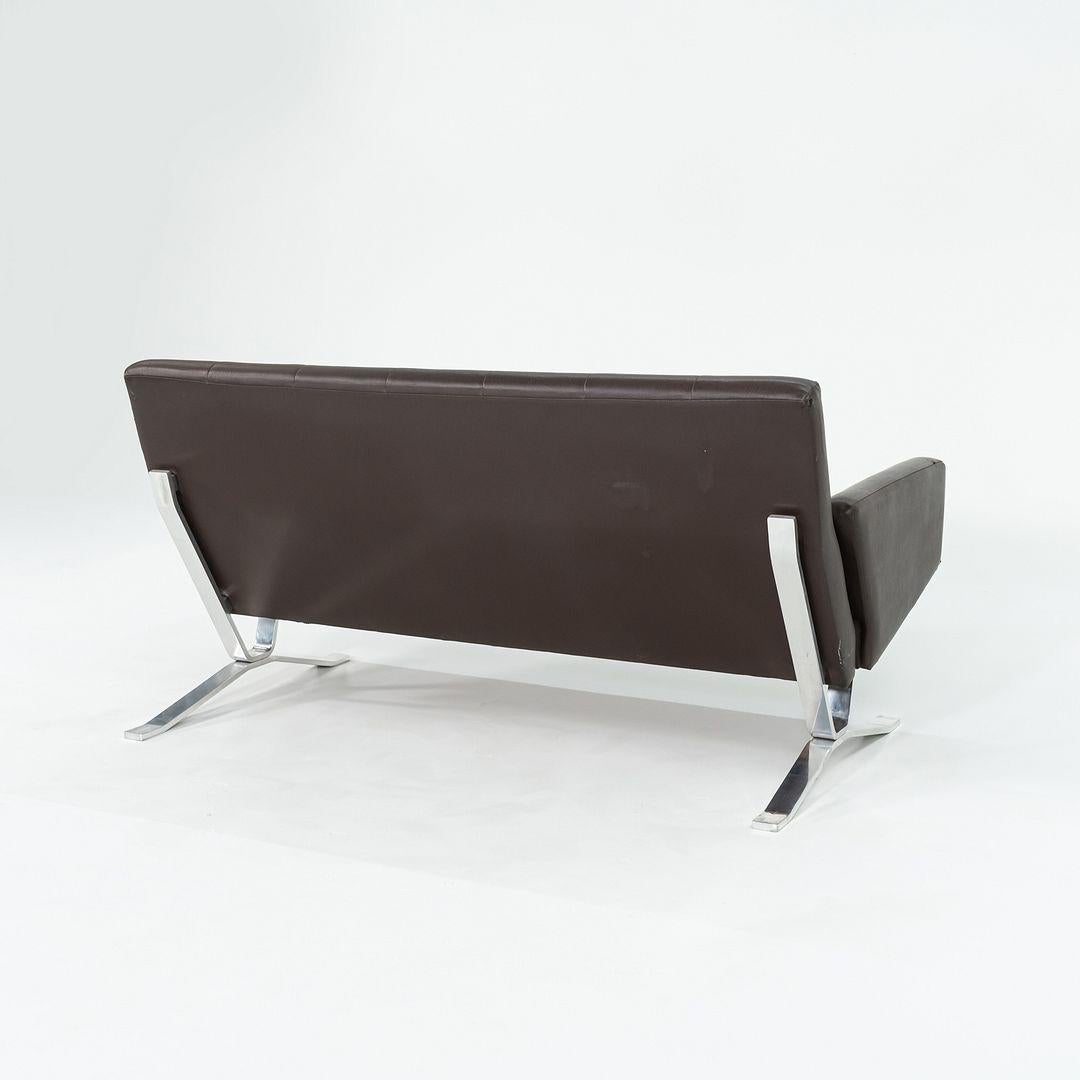 C. 1966 Independent Suspension Group Brown Settee Sofa by Dave Woods In Good Condition For Sale In Philadelphia, PA