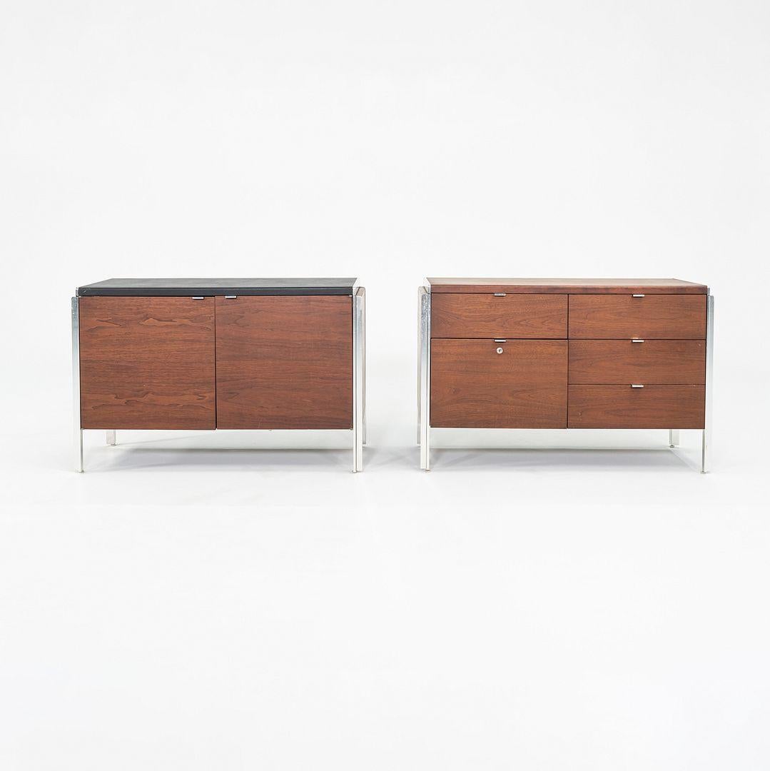 Moderne C. 1968 Alexis Yermakov Electa Series 42 inch Cabinet in Walnut with Vinyl Top en vente