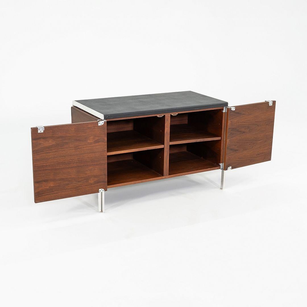 Américain C. 1968 Alexis Yermakov Electa Series 42 inch Cabinet in Walnut with Vinyl Top en vente