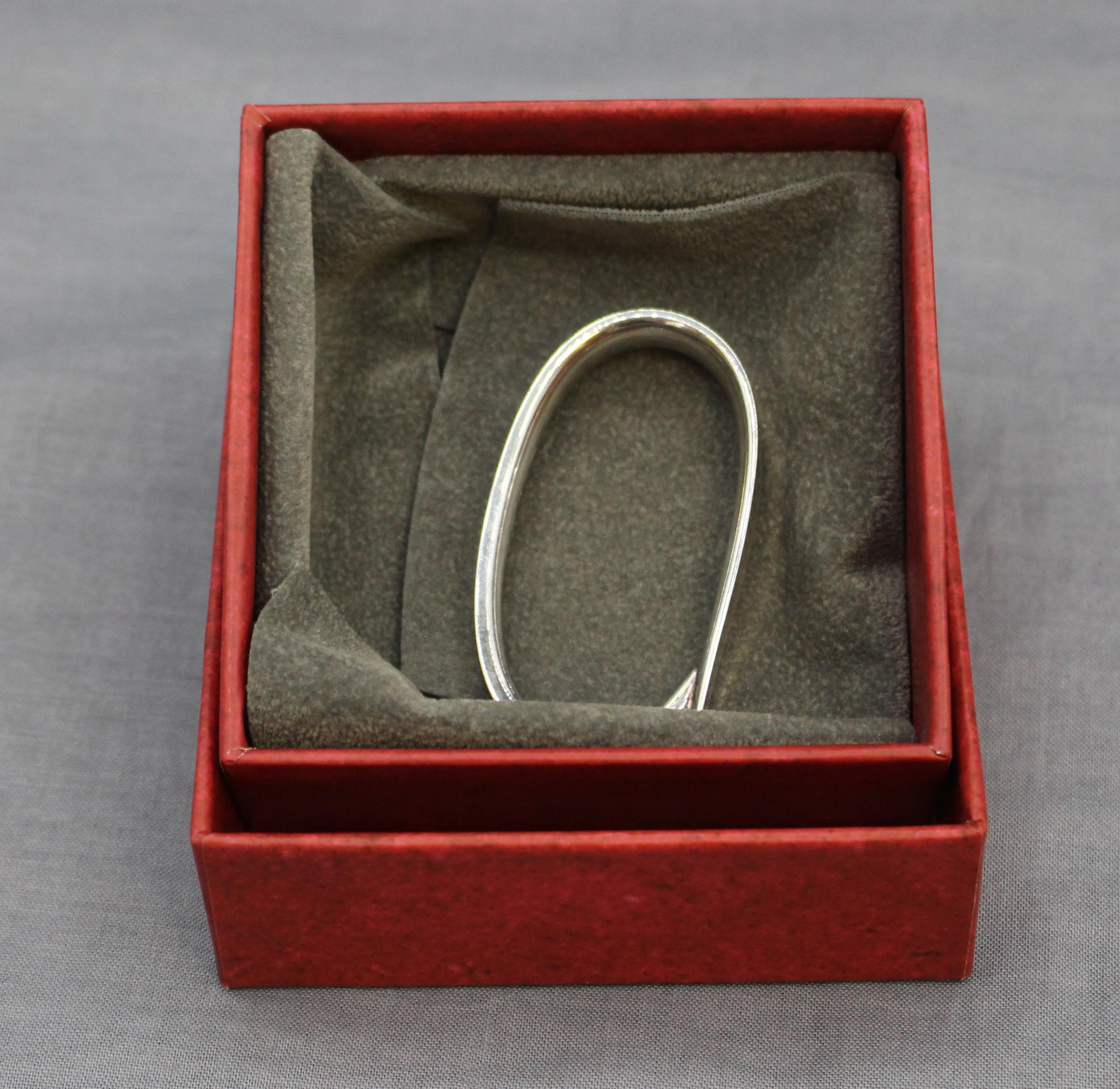 Danese C. 1970 Georg Jensen, portatovaglioli in argento sterling con scatola in vendita