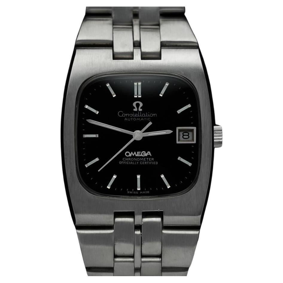 c. 1970 Omega Constellation Mens Retro Automatic Chronometer Bracelet Watch - SS