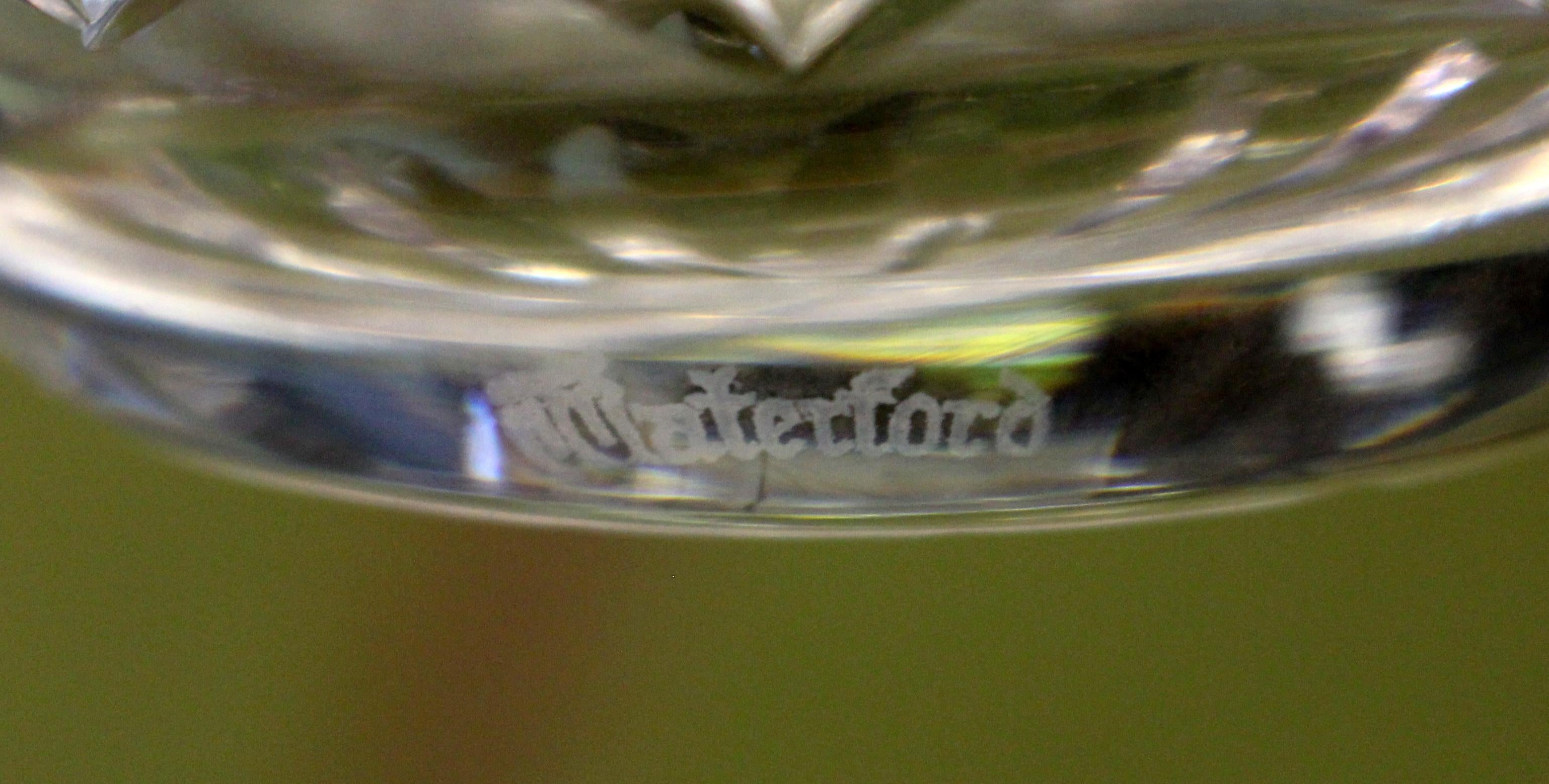 c. 1970 Set of 6 Powerscourt by Waterford Flat Tumbler Glasses In Good Condition In Chapel Hill, NC