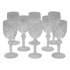 c. 1970 Set di 8 bicchieri di cristallo Powerscourt by Waterford Crystal