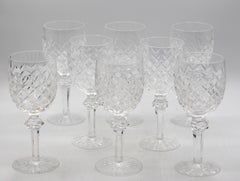 c. 1970 Set of 8 Powerscourt by Waterford Goblets
