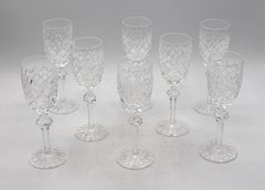 c. 1970 Set of 8 Powerscourt by Waterford Sherry Glasses