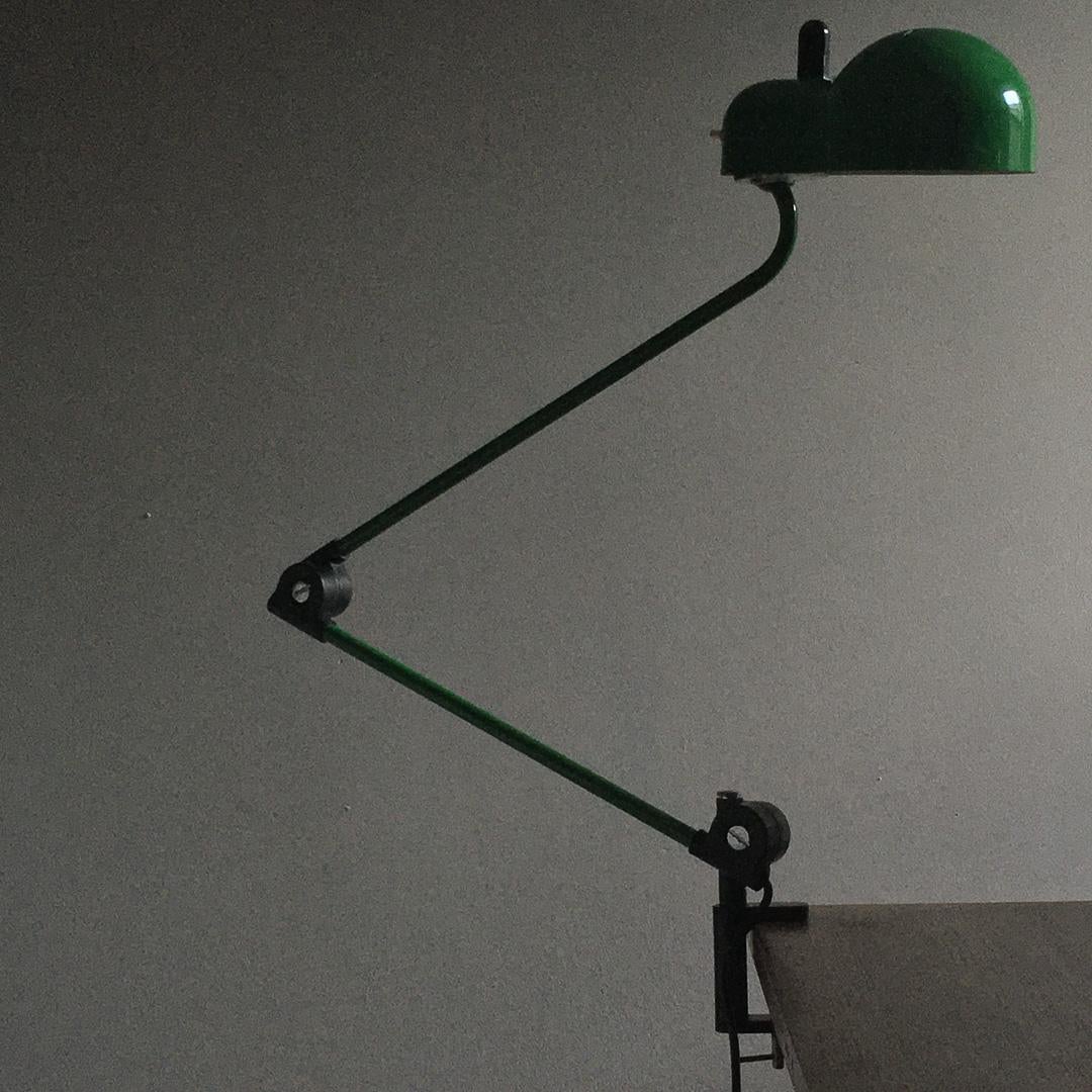 Enameled c. 1970, 'Topo' Extendable Lamp by Joe Colombo for Stilnovo