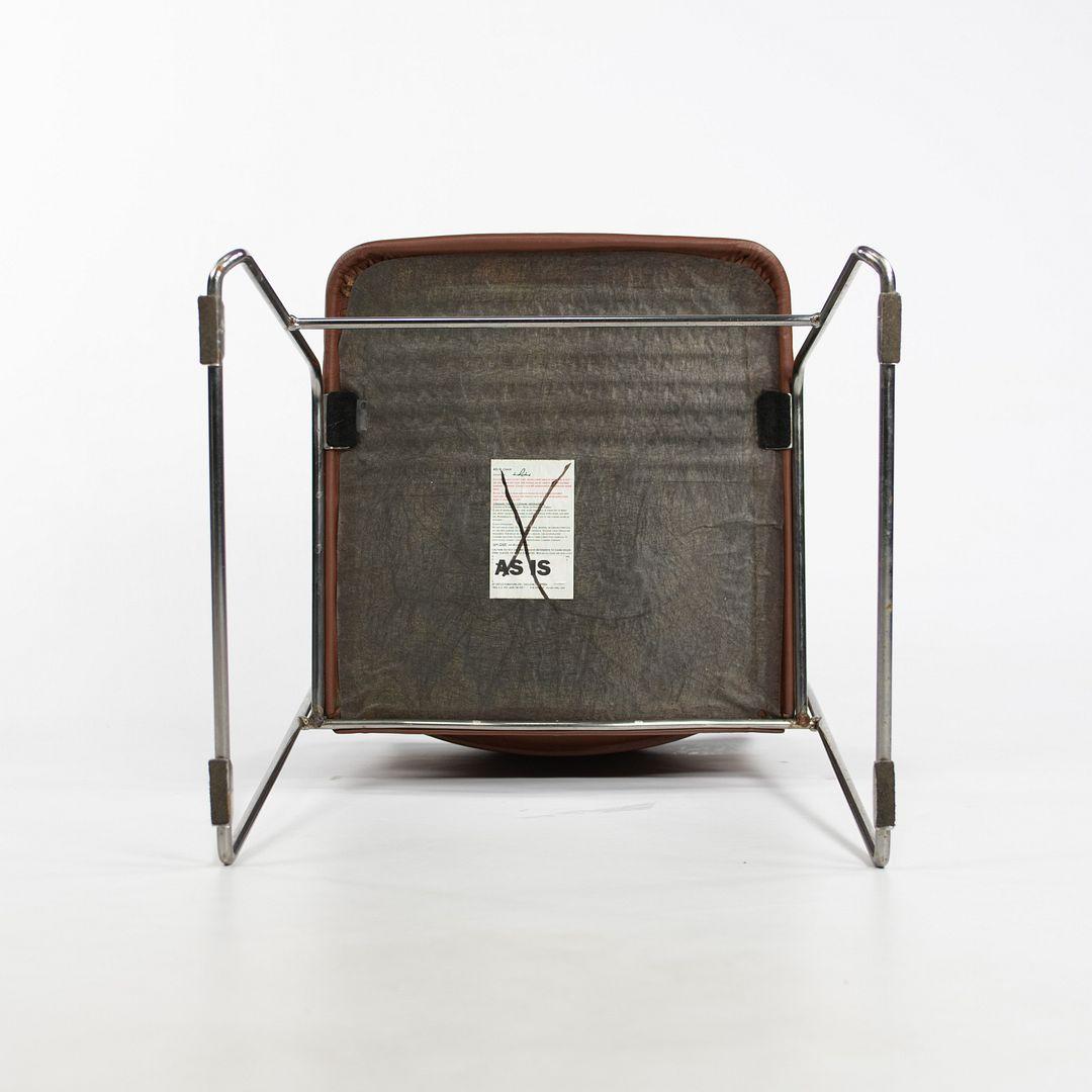C. 1970 David Rowland for General Fireproofing 40/4 Stacking Chair in Leather (Chaise empilable 40/4 en cuir) Bon état - En vente à Philadelphia, PA