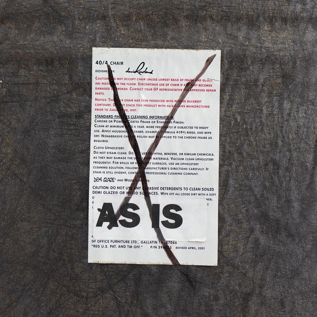 Fin du 20e siècle C. 1970 David Rowland for General Fireproofing 40/4 Stacking Chair in Leather (Chaise empilable 40/4 en cuir) en vente