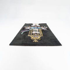 C. 1970s Kjell A. Sorensen-Ringi Wall Tapestry Rug "Black Machine" No. 1 of 6