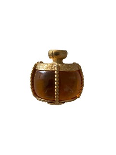 c 1980s-90sVintage Yves Saint Laurent 'Opium' Perfume Bottle Brooch Pendant