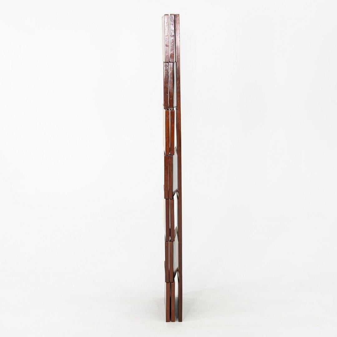C. 1980 Eileen Gray Brick Screen Laquage Paravent Room Divider in Mahogany (Séparation de pièces en acajou) en vente 4