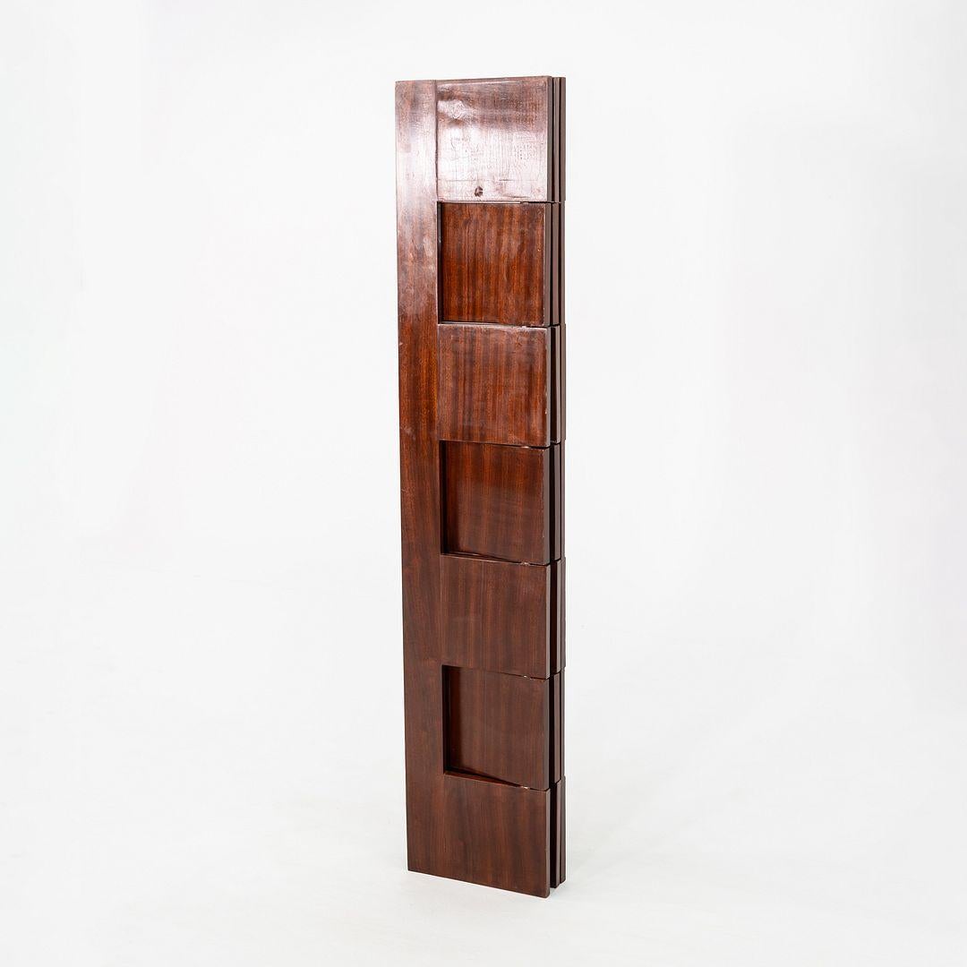 C. 1980 Eileen Gray Brick Screen Laquage Paravent Room Divider in Mahogany (Séparation de pièces en acajou) en vente 5