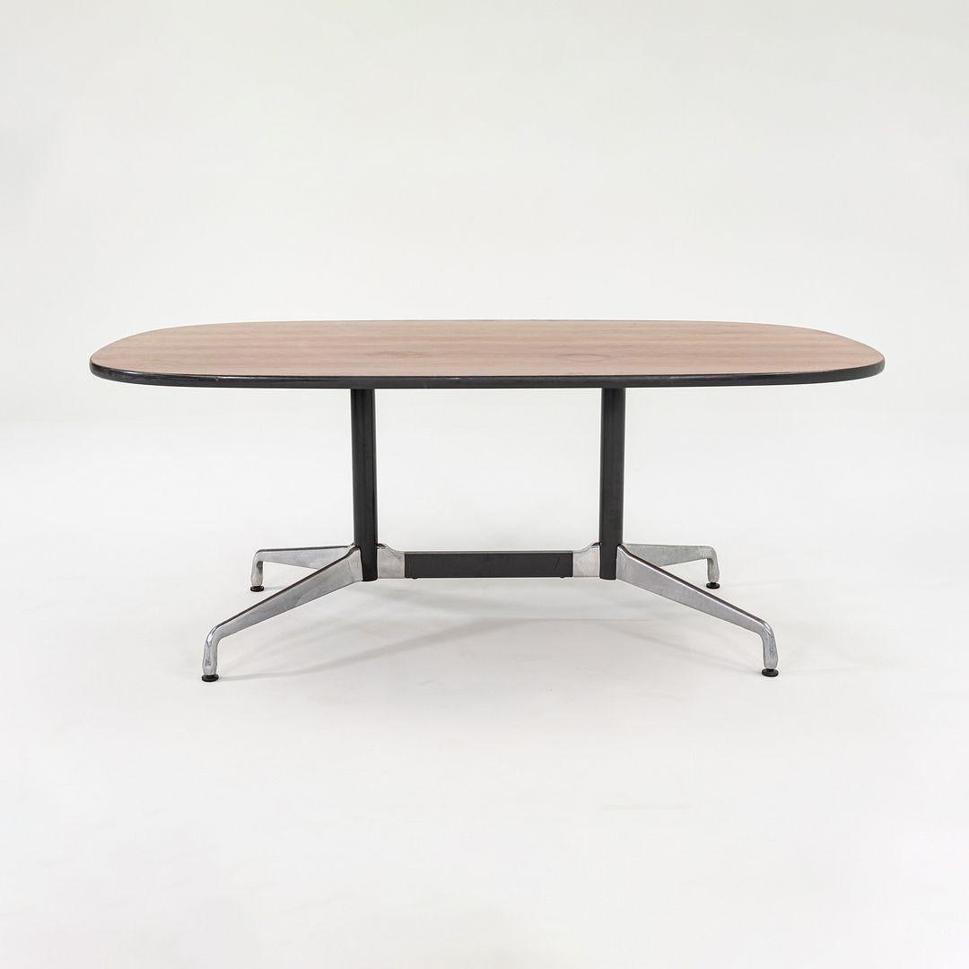 Moderne Table de conférence Eames Oval Segmented ET151 Herman Miller des années 1980, 42 x 72 en vente