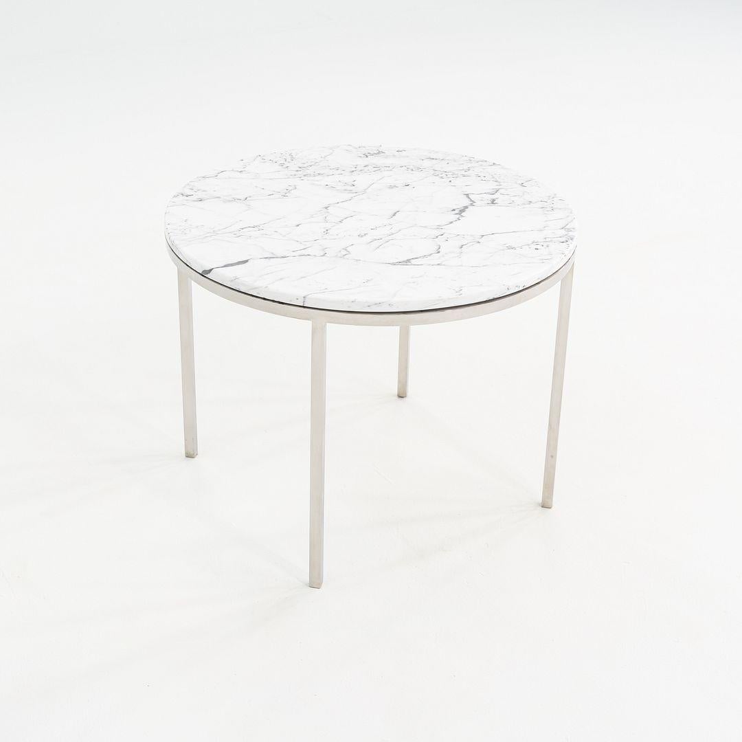 Acier Table d'appoint Gordon Bunshaft et Davis Allen de SOM pour Treitel Gratz, vers 1985 en vente