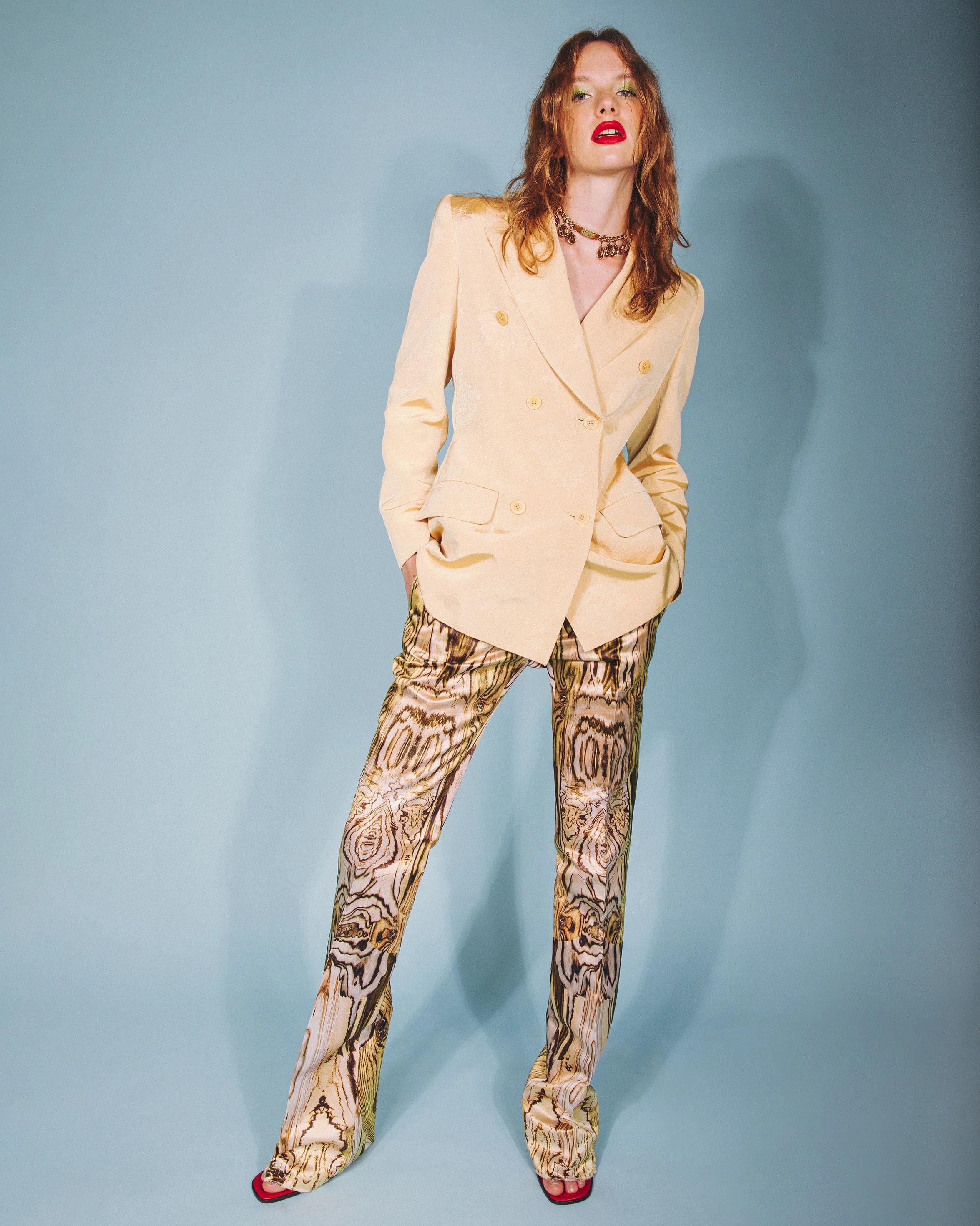 c. 199 Givenchy Beige Floral Suit Set 6