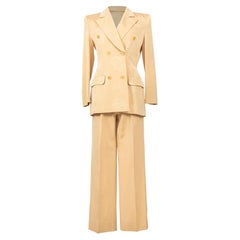 c. 199 Givenchy Beige Floral Suit Set