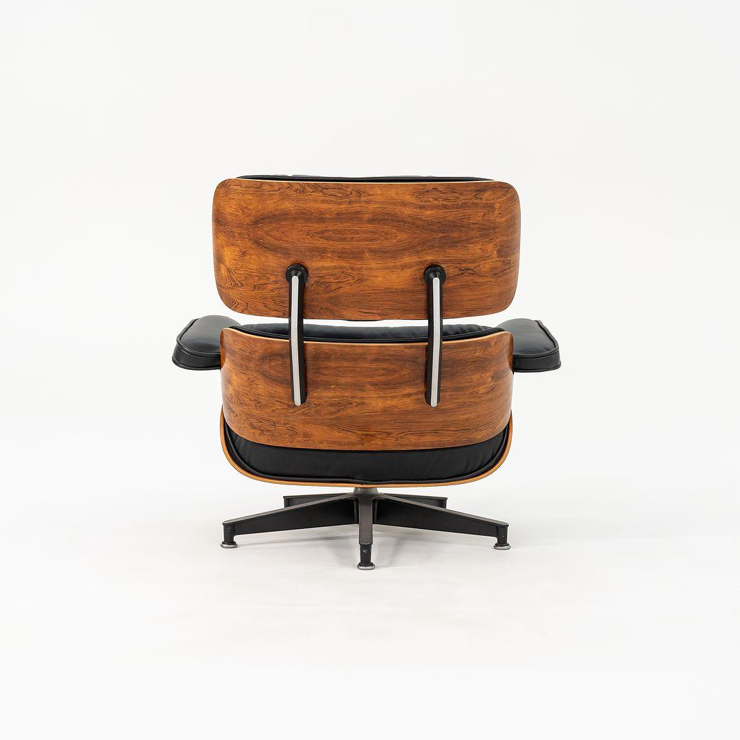 C. 1990 Herman Miller Eames Lounge Chair & Ottoman in Rosewood w/ Cushion For Sale 2