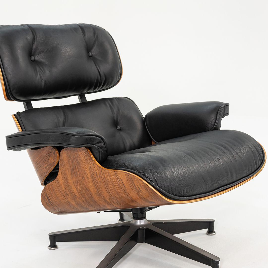 American C. 1990 Herman Miller Eames Lounge Chair & Ottoman in Rosewood w/ Cushion For Sale