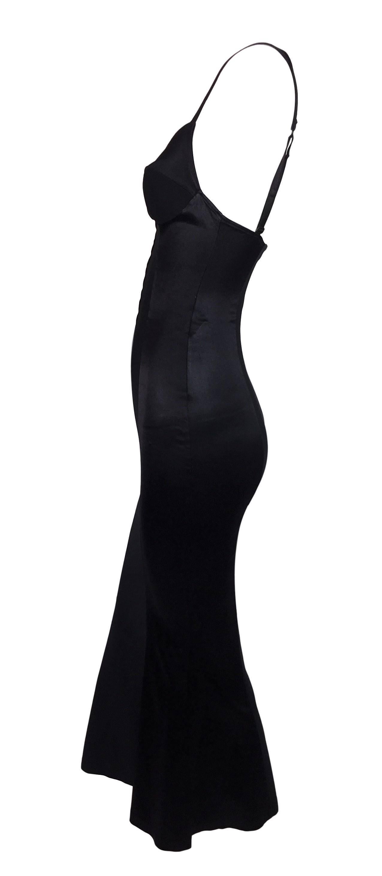 black corset mermaid dress
