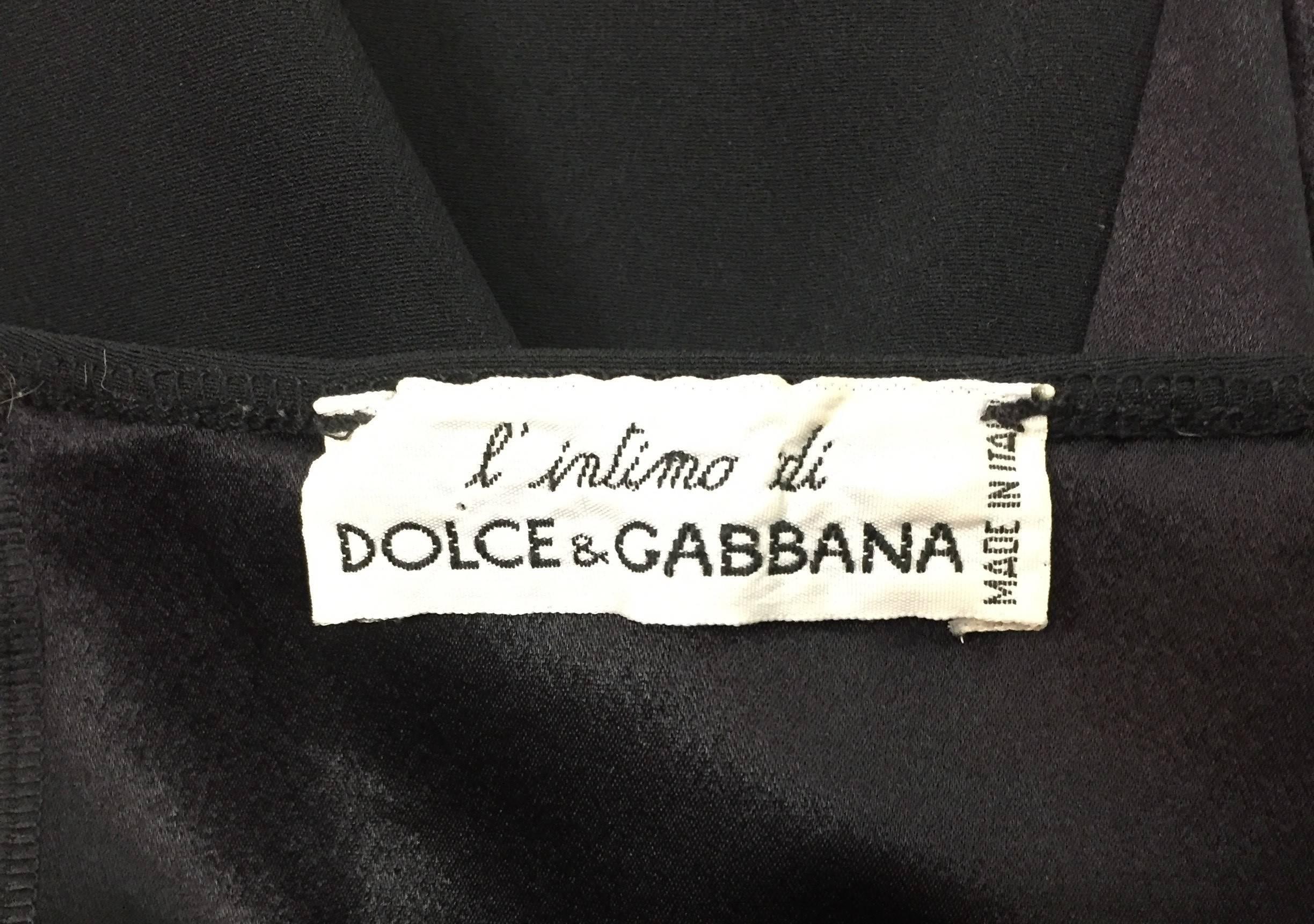C. 1991 Dolce & Gabbana Black Corset Mermaid Pin-Up Long Wiggle Dress In Good Condition In Yukon, OK