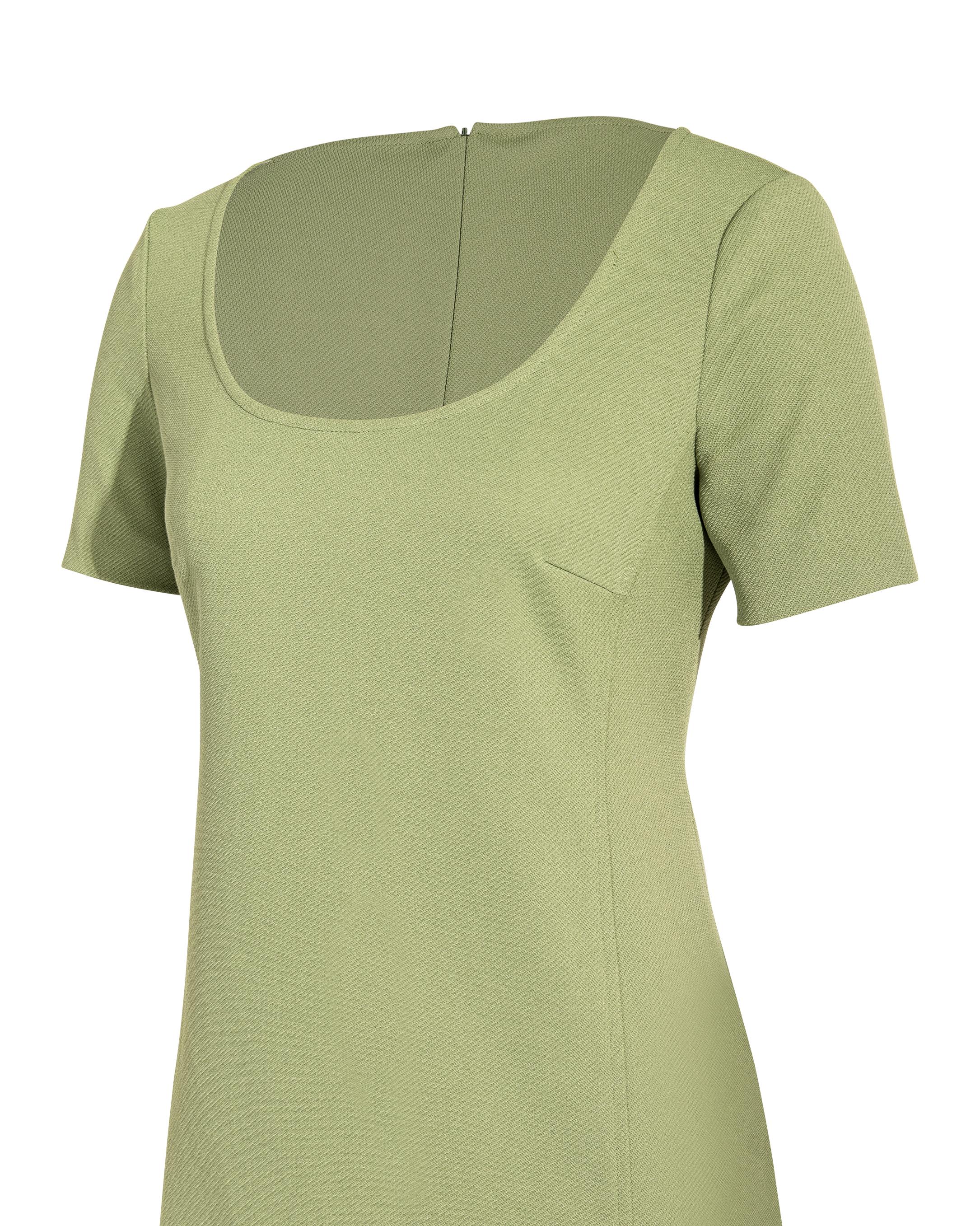 Women's c. 1996 Prada by Miuccia Prada Green Mini Dress