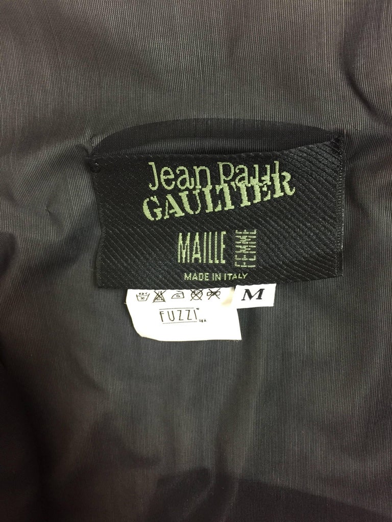 C. 1999 Jean Paul Gaultier Sheer Black Mesh 