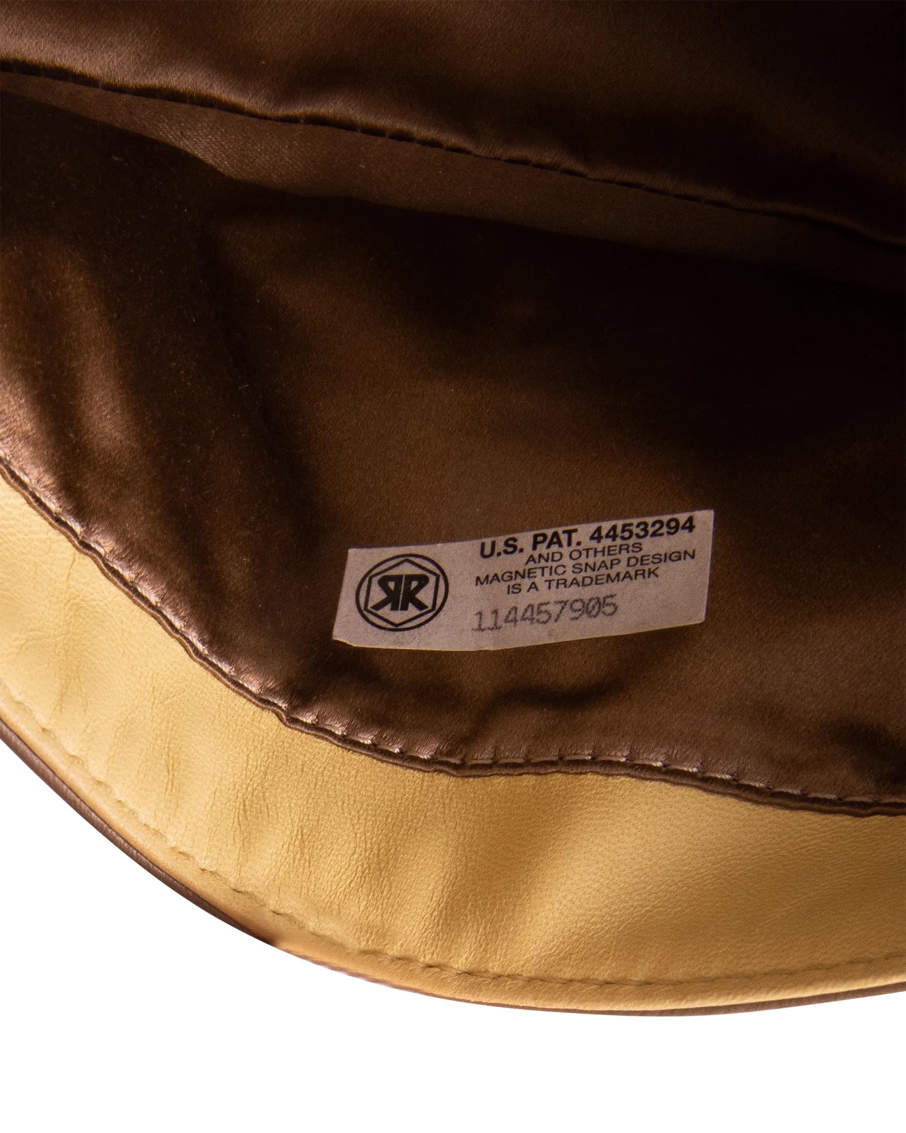 c. 2000 Fendi Neutral Leather Color Block Shoulder Bag 3