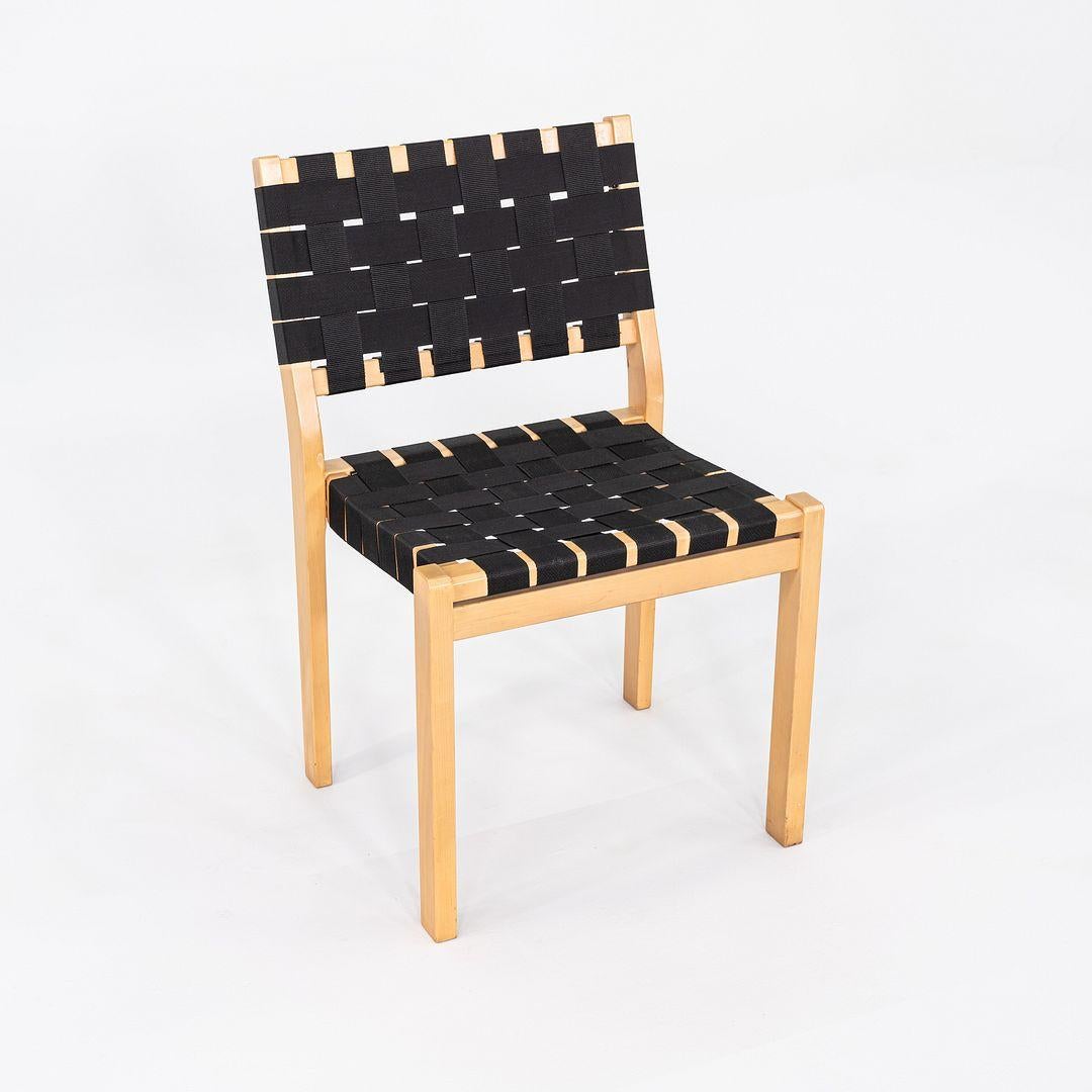 C. 2000s Set of Four Alvar & Aino Aalto for Artek 611 Stacking Dining Chairs For Sale 3