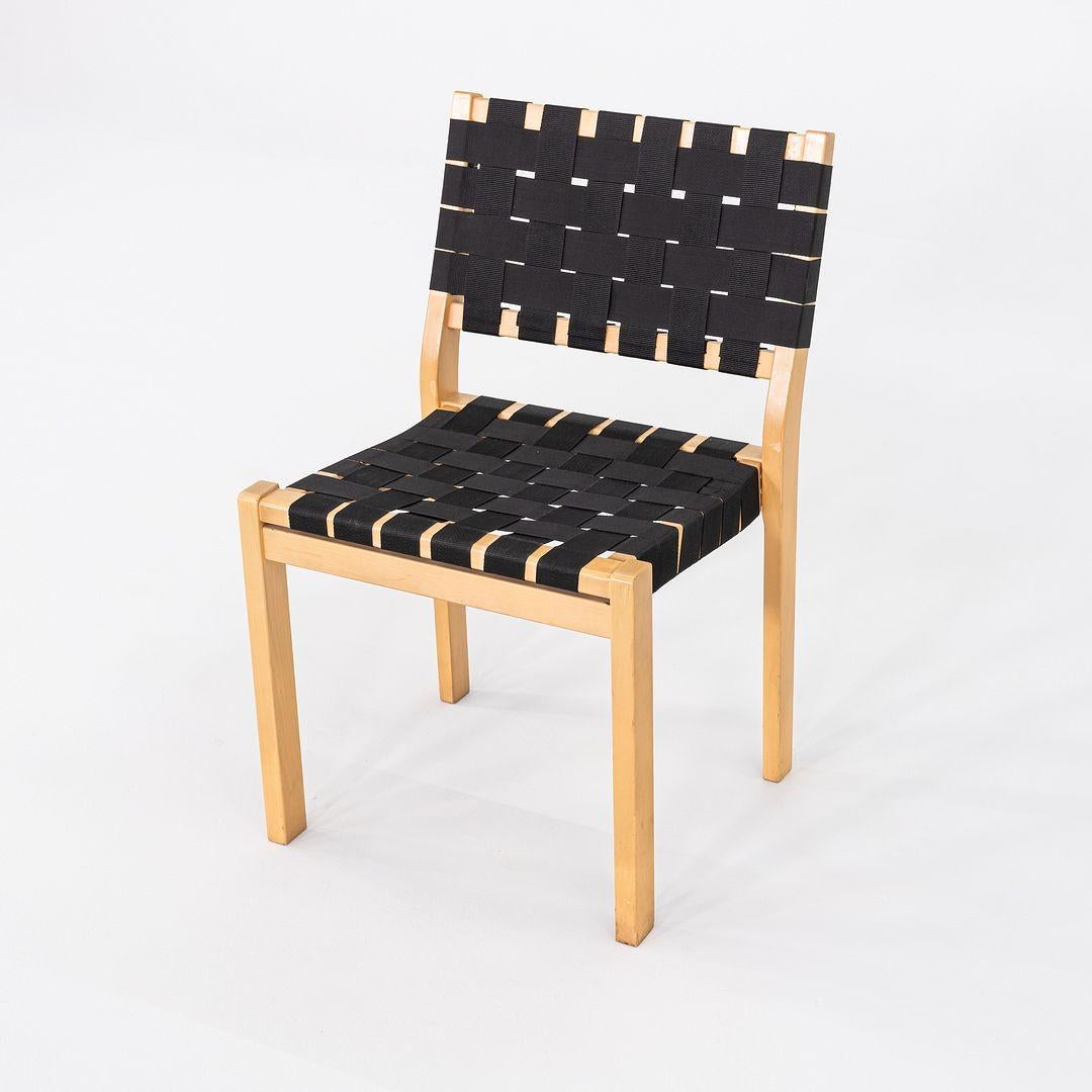 C. 2000s Set of Four Alvar & Aino Aalto for Artek 611 Stacking Dining Chairs For Sale 4